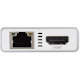 StarTech.com USB-C Multiport Adapter - USB-C Travel Dock w/ 4K HDMI - 60W PD Pass-Through, GbE, 2x USB-A - Mini USB Type-C Docking Station