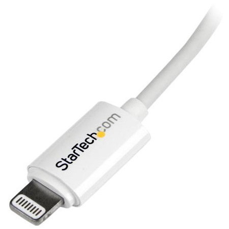 StarTech.com 2m (6ft) Long White Apple® 8-pin Lightning Connector to USB Cable for iPhone / iPod / iPad
