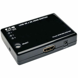 Eaton Tripp Lite Series 3-Port HDMI Mini Switch with Remote Control - 4K (HDMI F/3xF), 3D, HDCP 1.4, EDID