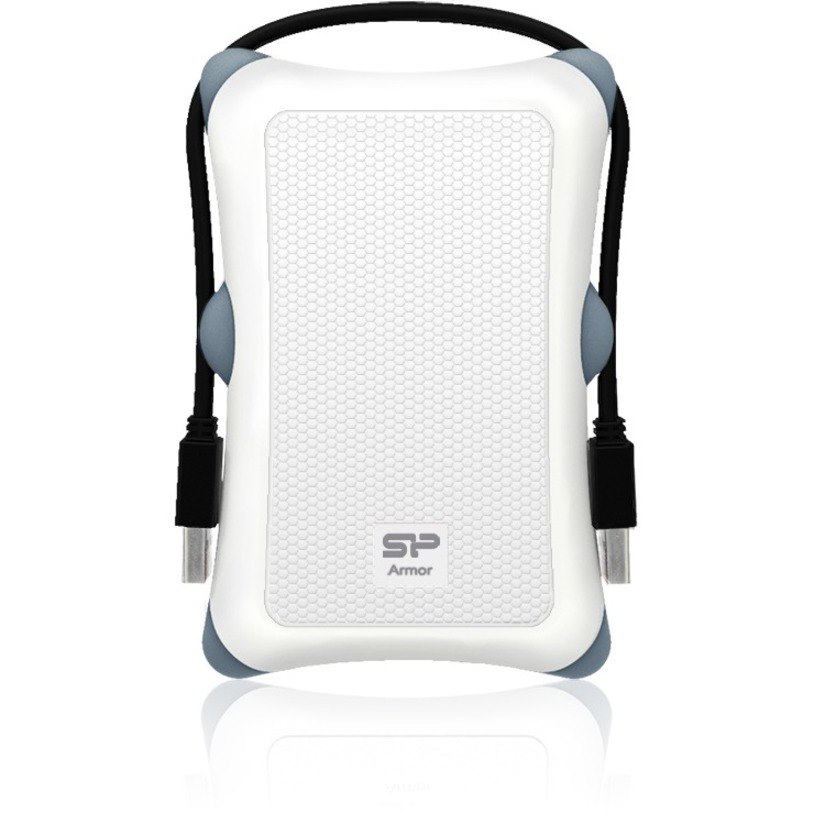 Silicon Power Armor A30 1 TB Portable Hard Drive - 2.5" External - White