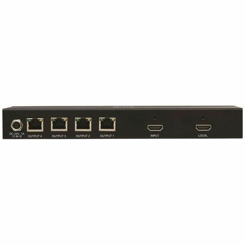 Eaton Tripp Lite Series 4-Port HDMI over Cat6 Splitter - 4K 60 Hz, HDR, 4:4:4, PoC, HDCP 2.2, 230 ft. (70.1 m), TAA