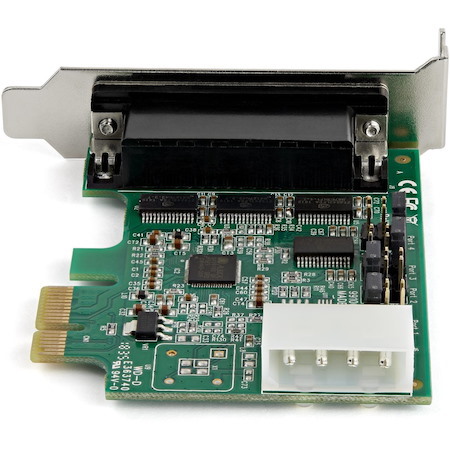 StarTech.com 4-Port PCI Express RS232 Serial Adapter Card - 16950 UART - Low Profile