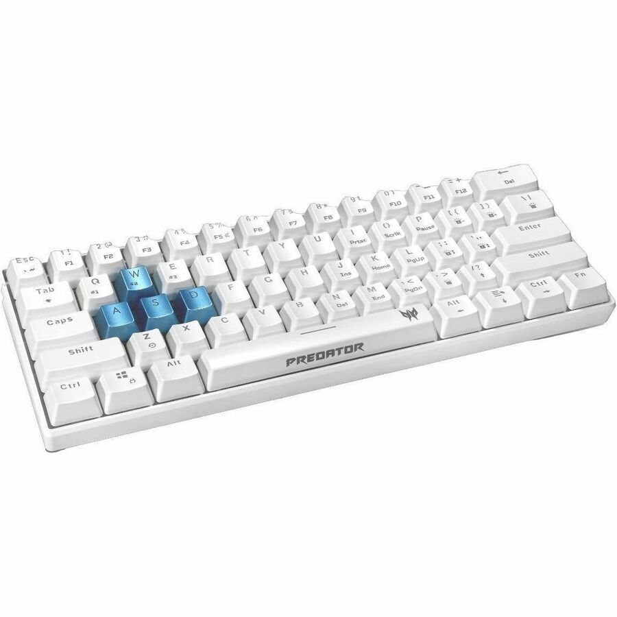 Predator Aethon PKR200 Gaming Keyboard - Tenkeyless - Wired/Wireless Connectivity - USB Interface - English (UK) - White