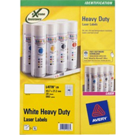 Avery L4778 Heavy Duty Label