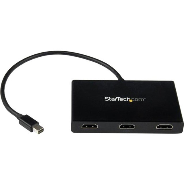 StarTech.com 3-Port Multi Monitor Adapter, Mini DisplayPort to HDMI MST Hub, 3x 1080p, Video Splitter for Extended Desktop Mode, Windows