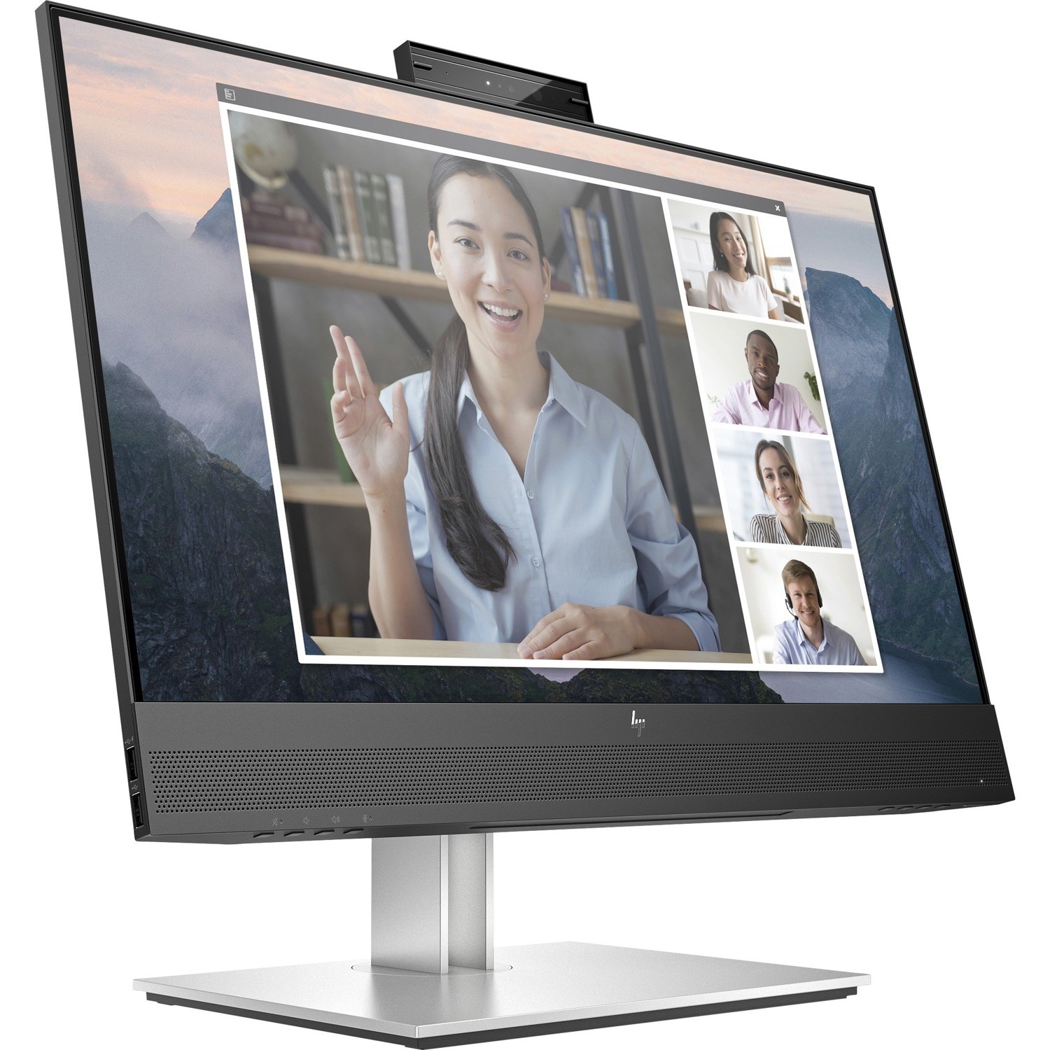 HP E24MV 169L0AA G4, 23.8" IPS LED, 1920x1080, 16:9, 5ms, 1xHDMI, 1xDP, 1xVGA, USB, Webcam, Speakers, VESA, Adjustable Height, Tilt, Swivel, Pivot, 3 Year