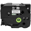 Brother HGES2615PK Black on White Extra-Strength Adhesive Label Tape