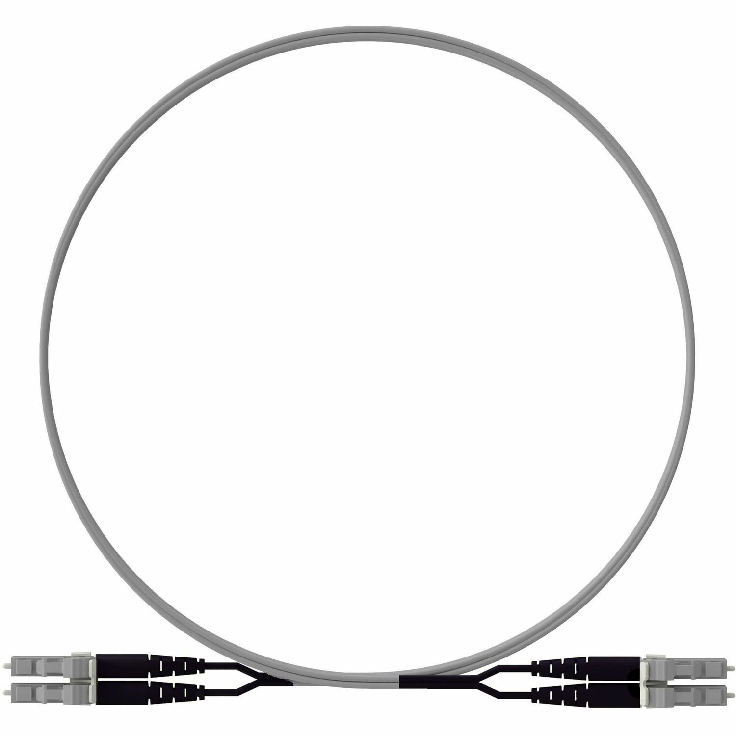 Panduit OM4+ 2f 1.6mm PC OFNP LC Key K / LC Dup Std Polarity Ult IL SL Jacket 3m