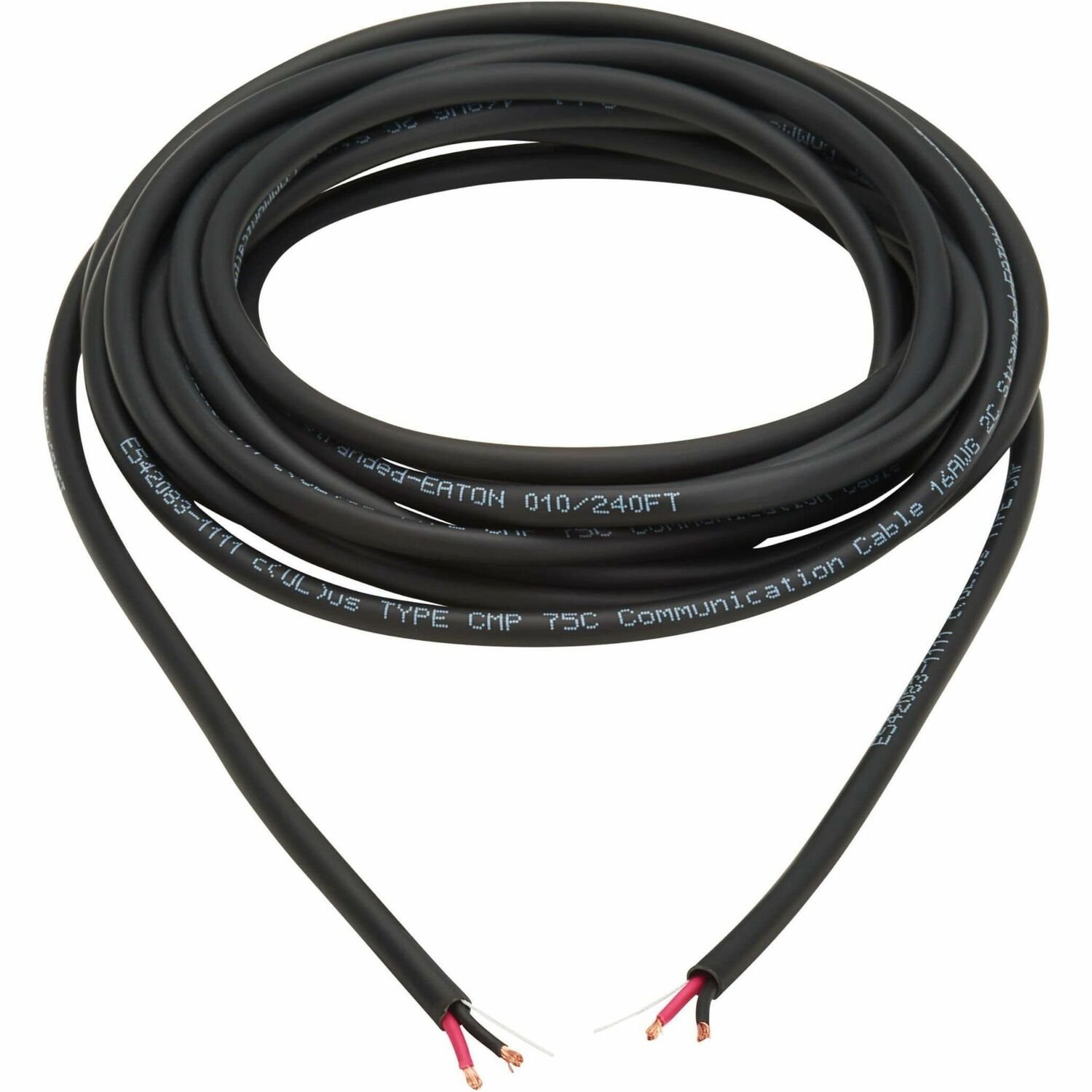 Tripp Lite series 2 -Conductor Bulk Speaker Wire, Plenum and Riser Rated, 16 AWG, 250 ft. (76.2 m)