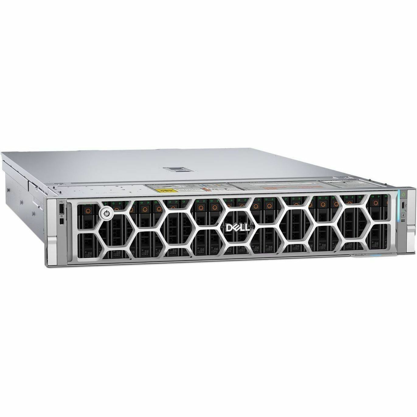 Dell PowerEdge R7725 2U Rack-mountable Server - 2 x AMD EPYC 9355 3.55 GHz - 768 GB RAM - 480 GB SSD - (1 x 480GB) SSD Configuration - 12Gb/s SAS, Serial ATA/600, NVMe Controller