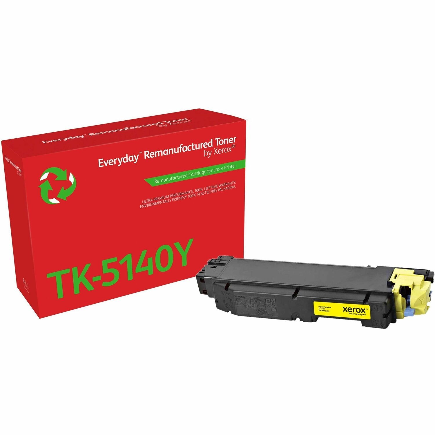 Xerox Everyday Remanufactured Standard Yield Laser Toner Cartridge TK-5140Y - Yellow - 1 / Pack