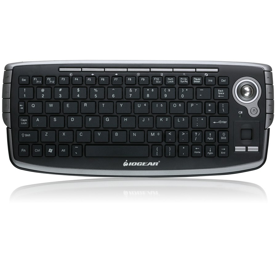 IOGEAR GKM681R Keyboard - Wireless Connectivity - USB Interface - Scroll Wheel - Black