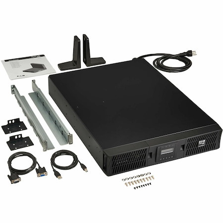 Eaton Tripp Lite Series SmartOnline 2000VA 1800W 120V Double-Conversion Sine Wave UPS - 7 Outlets, Extended Run, Network Card Option, LCD, USB, DB9, 2U Rack/Tower