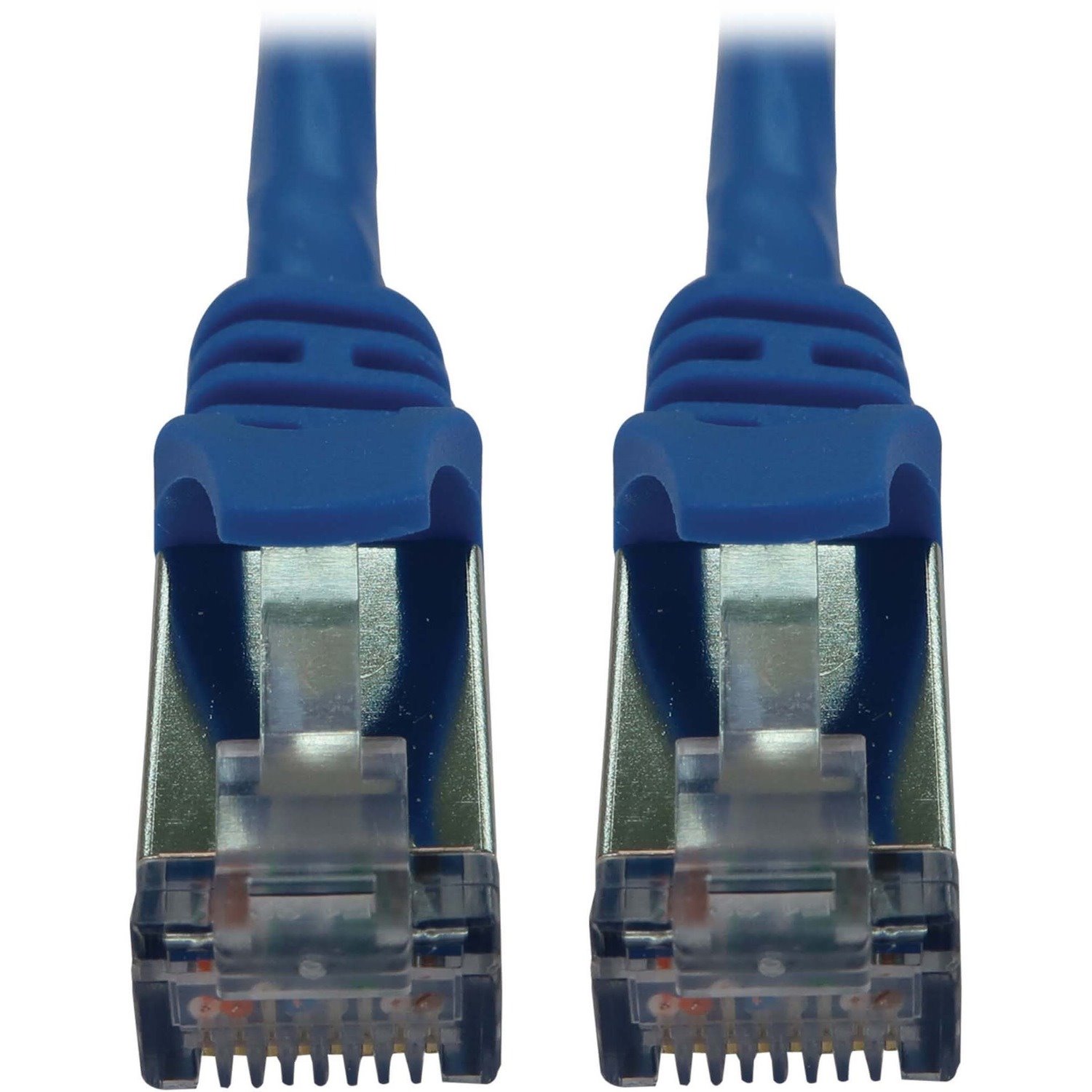 Eaton Tripp Lite Series Cat6a 10G Snagless Shielded Slim STP Ethernet Cable (RJ45 M/M), PoE, Blue, 15 ft. (4.6 m)