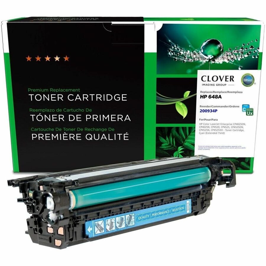 Clover Imaging Remanufactured Extended Yield Cyan Toner Cartridge for HP CE261A