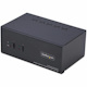 StarTech.com 2-Port Dual-Monitor DisplayPort and HDMI KVM Switch, 4K 60Hz, 2-Port USB 5Gbps Hub, 2x USB HID Ports, Hotkeys, TAA Compliant