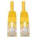 Eaton Tripp Lite Series Cat5e 350 MHz Molded (UTP) Ethernet Cable (RJ45 M/M), PoE - Yellow, 15 ft. (4.57 m)