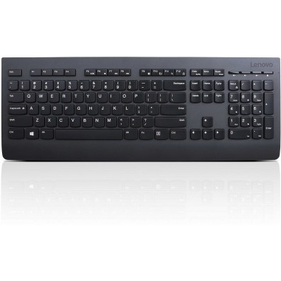 Lenovo Keyboard - Wireless Connectivity - USB Interface - English (US) - Black