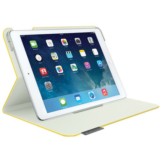 Logitech Ultrathin Carrying Case (Folio) Apple iPad Air Tablet - Sunflower Yellow, Grey