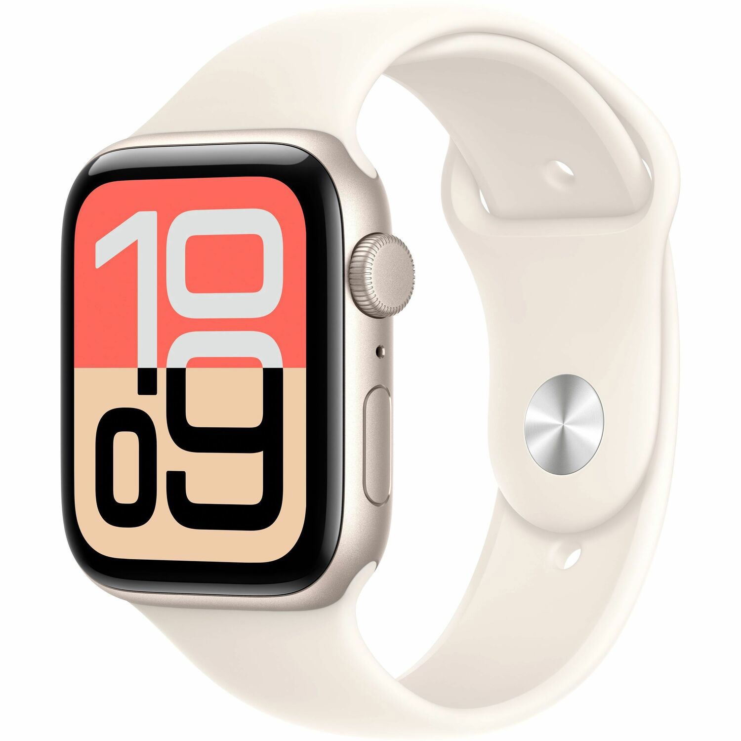 Apple Watch SE 3 Smart Watch - 44 mm Case Height - 38 mm Case Width - Starlight Case Color - Starlight Band Color - Aluminium Case Material - Wireless LAN