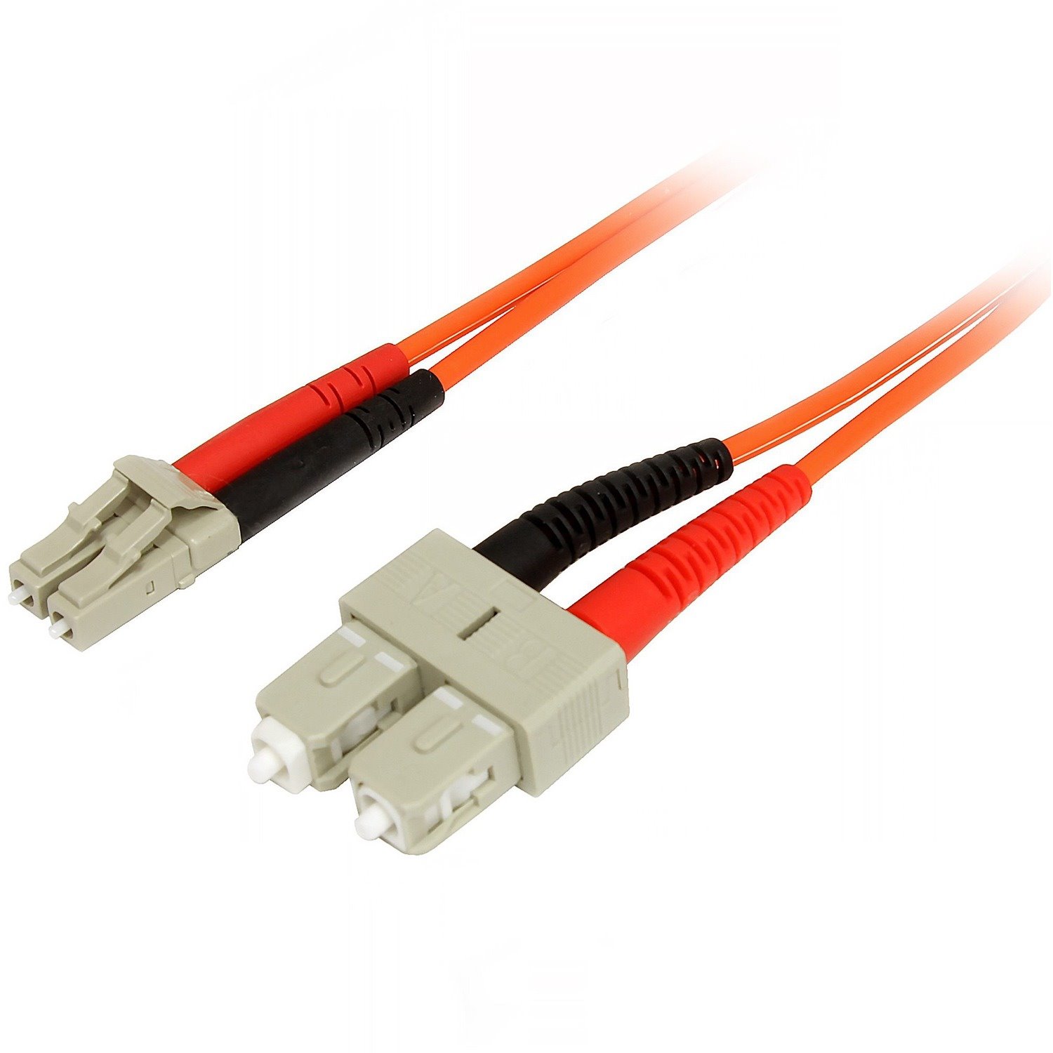 StarTech.com 1m Fiber Optic Cable - Multimode Duplex 50/125 - LSZH Fiber Jumper Cord - LC/SC