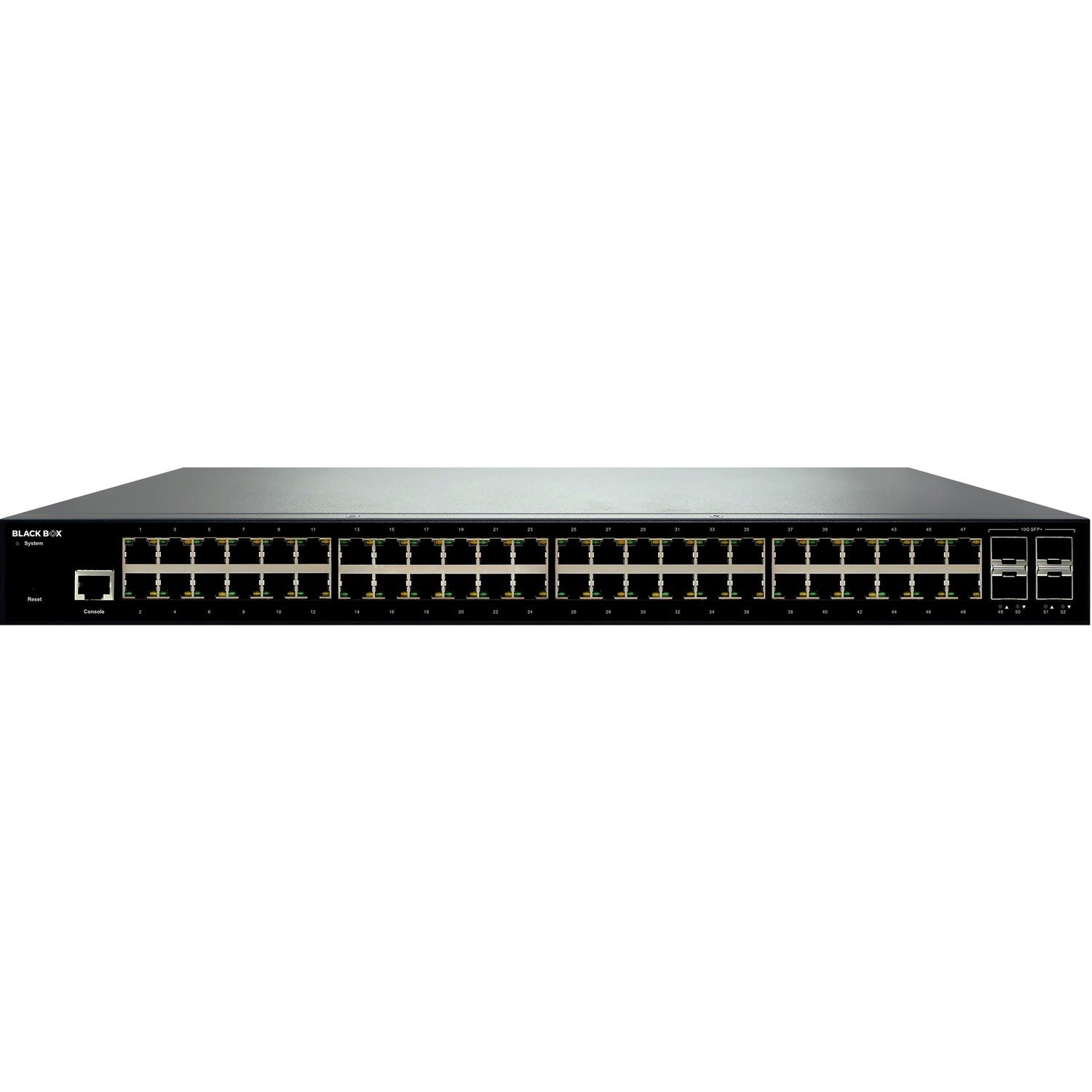 Black Box GB Ethernet Managed Switch - 48 RJ45, 4 SFP+