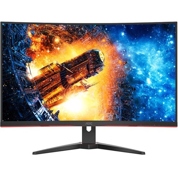 AOC C32G2E 32" Class Full HD Curved Screen Gaming LCD Monitor - 16:9 - Red, Black