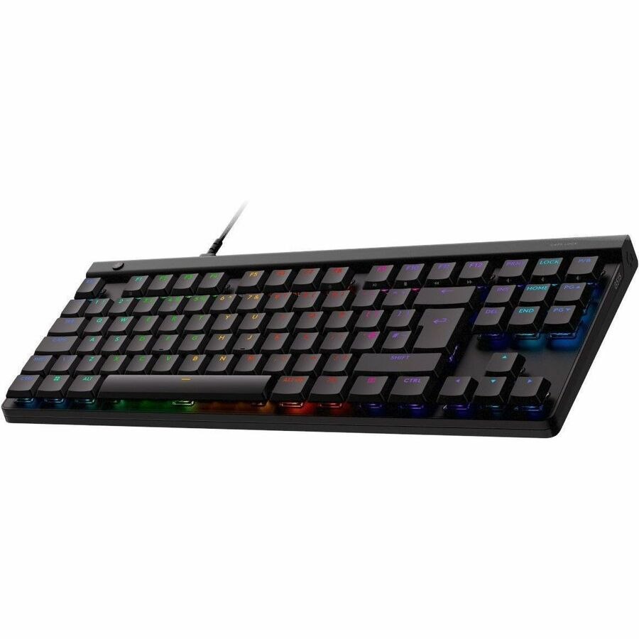 Logitech G G515 TKL Gaming Keyboard - Cable Connectivity - USB Interface - RGB LED - English (UK) - QWERTY Layout - Black