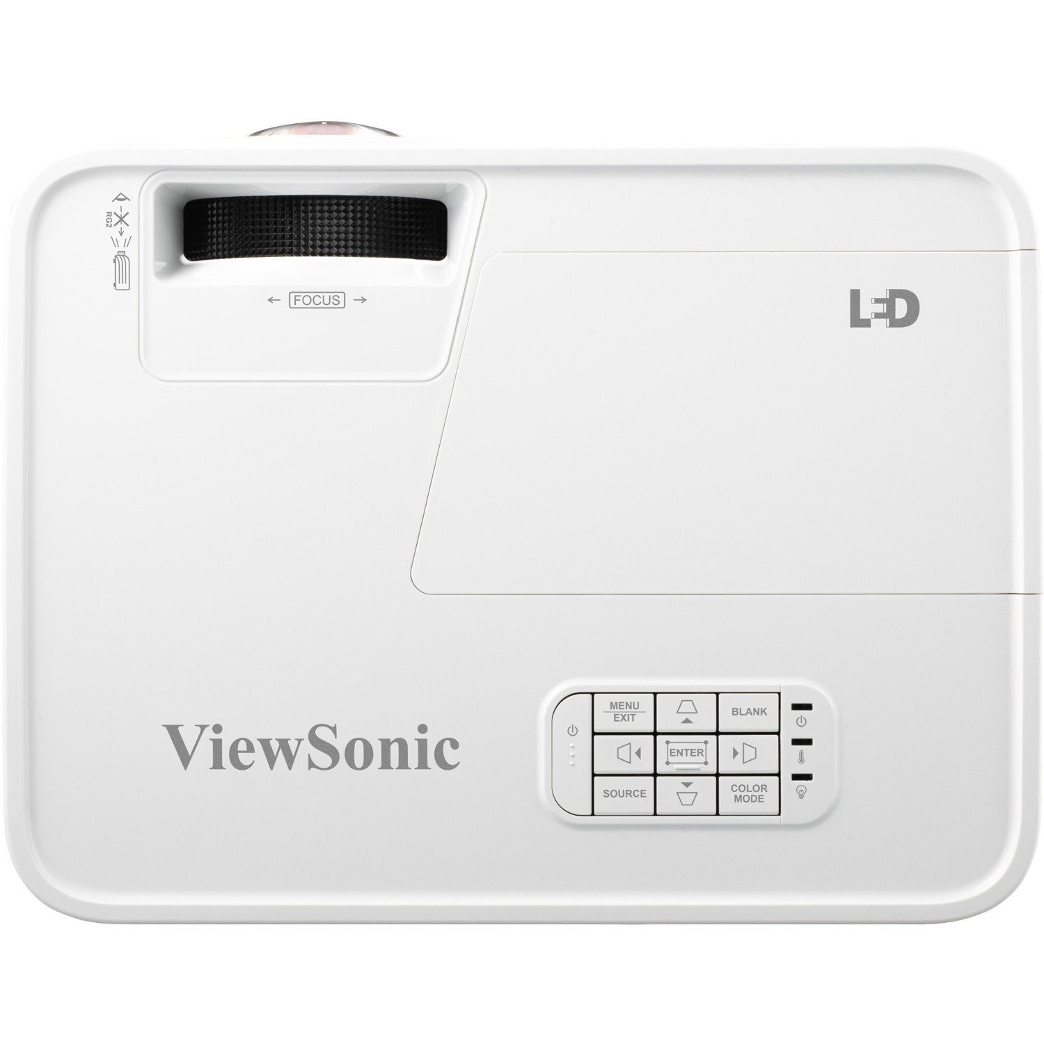 ViewSonic LS550WH Short Throw DLP Projector - 16:10 - Ceiling Mountable, Floor Mountable - White