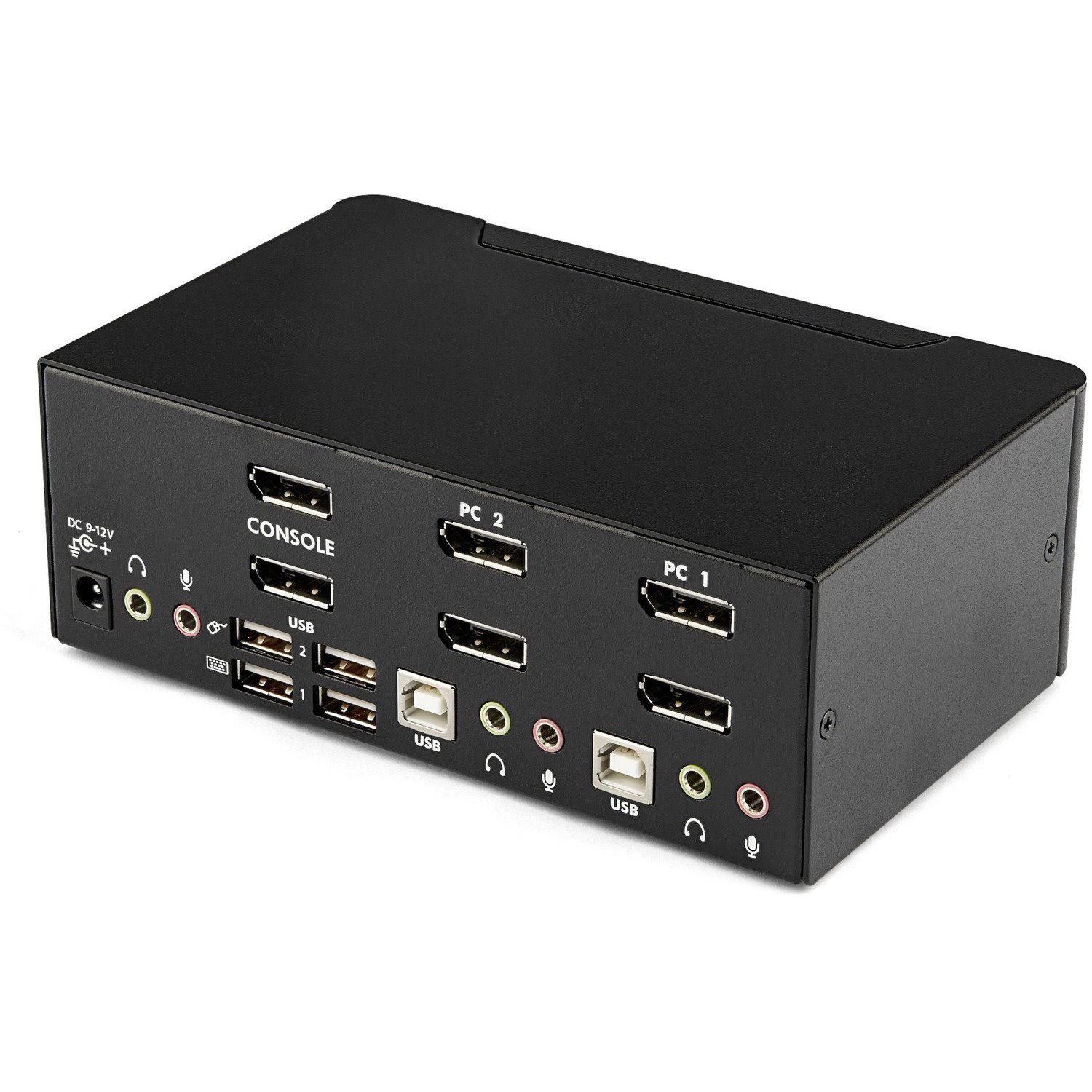 StarTech.com 2-Port DisplayPort KVM Switch - Dual-Monitor - 4K 60 - with Audio & USB Peripheral Support - DP 1.2 - USB Hub (SV231DPDDUA2)