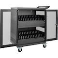Eaton Tripp Lite Series Multi-Device Charging Cart, 32 AC Outlets, Chromebooks and Laptops, Wall-Mount Option, Black