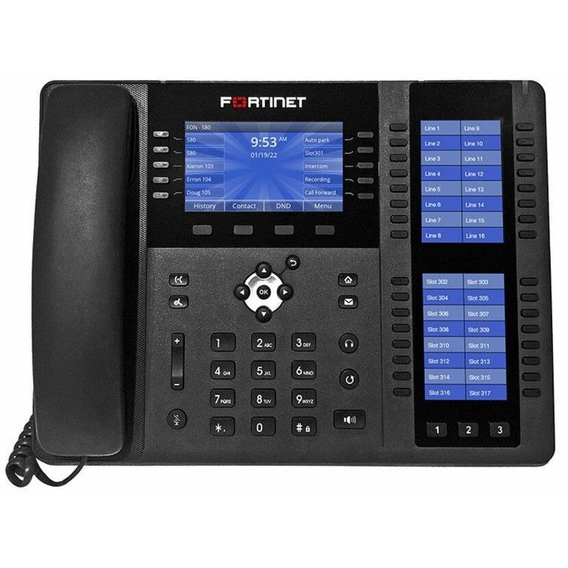 Fortinet FortiFone FON-580 IP Phone - Corded - Corded - Bluetooth - Desktop