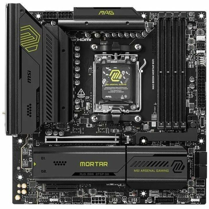 MSI MAG B850M MORTAR WIFI Gaming Desktop Motherboard - AMD B850 Chipset - Socket AM5 - Micro ATX