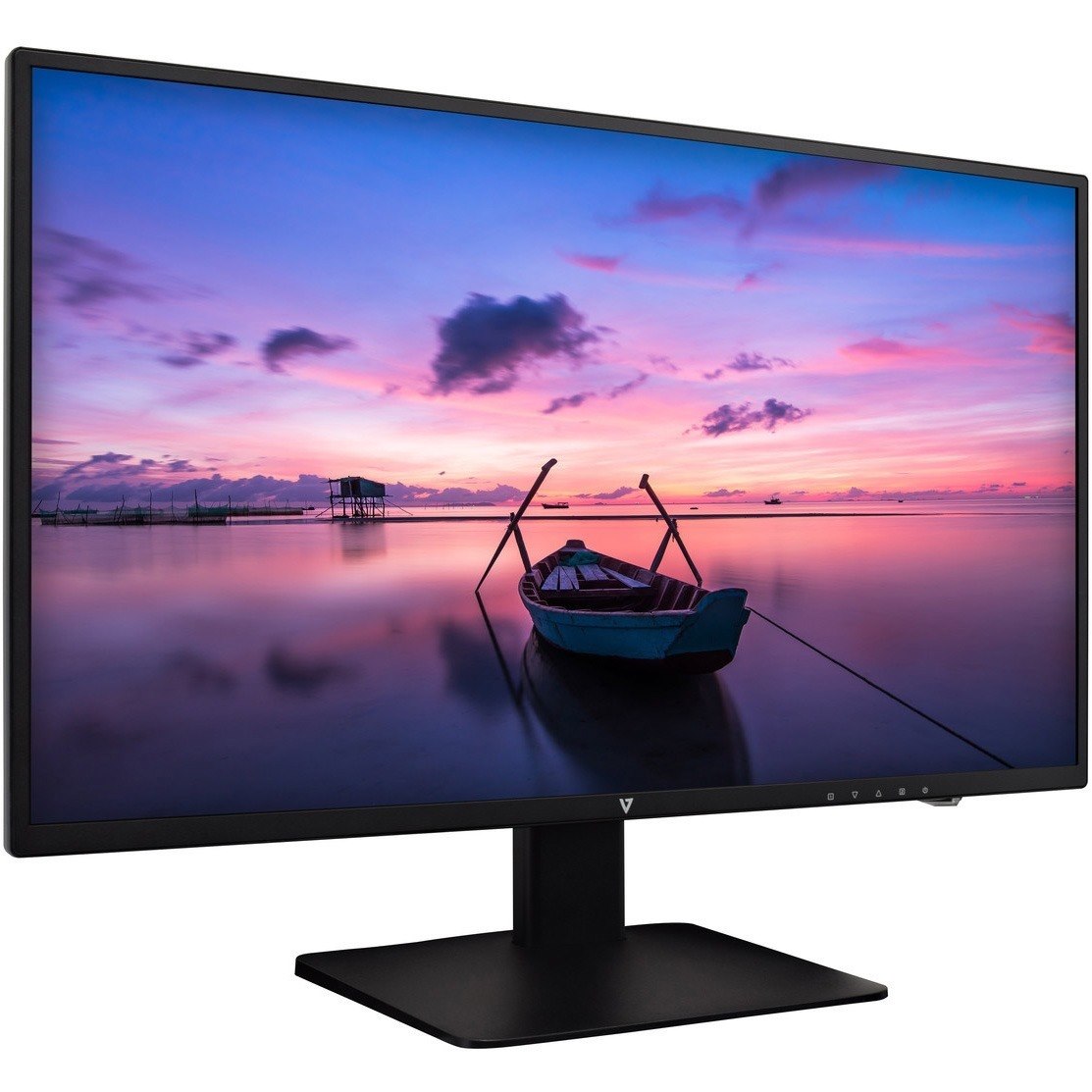 V7 L238E-2K 24" Class Full HD LCD Monitor - 16:9 - Black