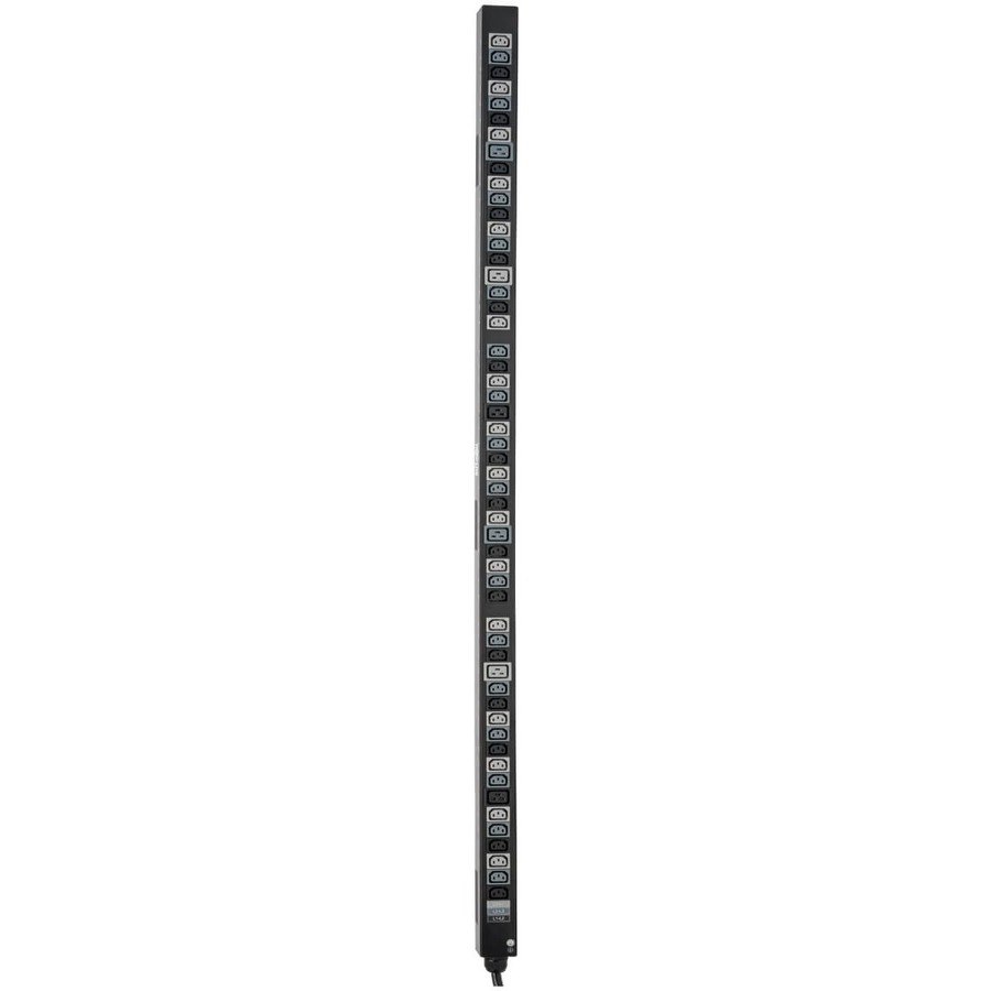 Tripp Lite by Eaton 8.6/12.6kW 3-Phase Vertical PDU Strip, 208V Outlets (42 C13 & 12 C19), 0U Rack-Mount, Accessory for Select ATS PDUs