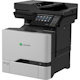 Lexmark CX725de Laser Multifunction Printer-Color-Copier/Fax/Scanner-50 ppm Mono/50 ppm Color Print-1200x1200 Print-Automatic Duplex Print-150000 Pages Monthly-650 sheets Input-Color Scanner-600 Optical Scan-Color Fax-Gigabit Ethernet