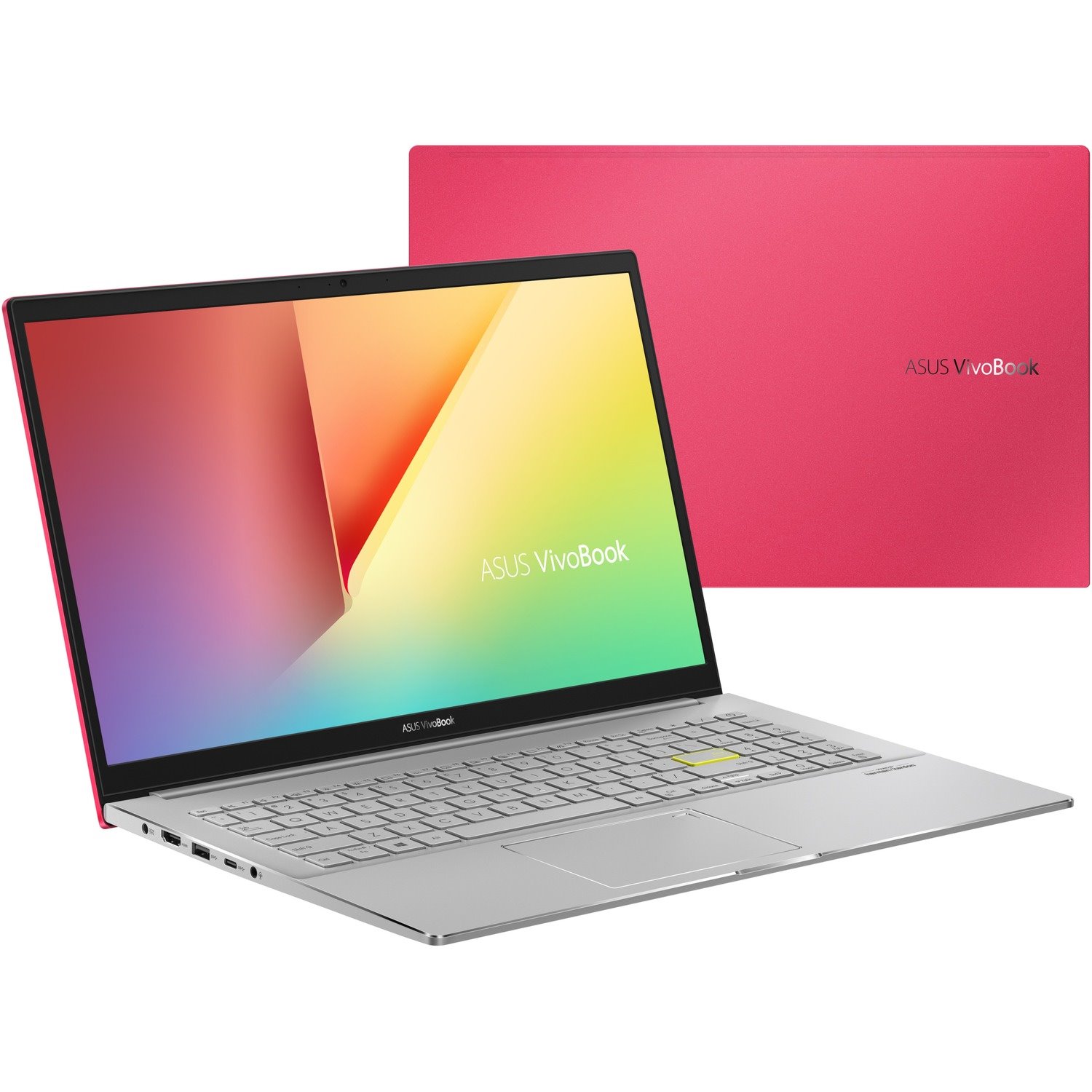 Asus VivoBook S15 S533 S533EA-DH51-RD 15.6" Notebook - Full HD - Intel Core i5 11th Gen i5-1135G7 - 8 GB - 512 GB SSD - Resolute Red, Transparent Silver