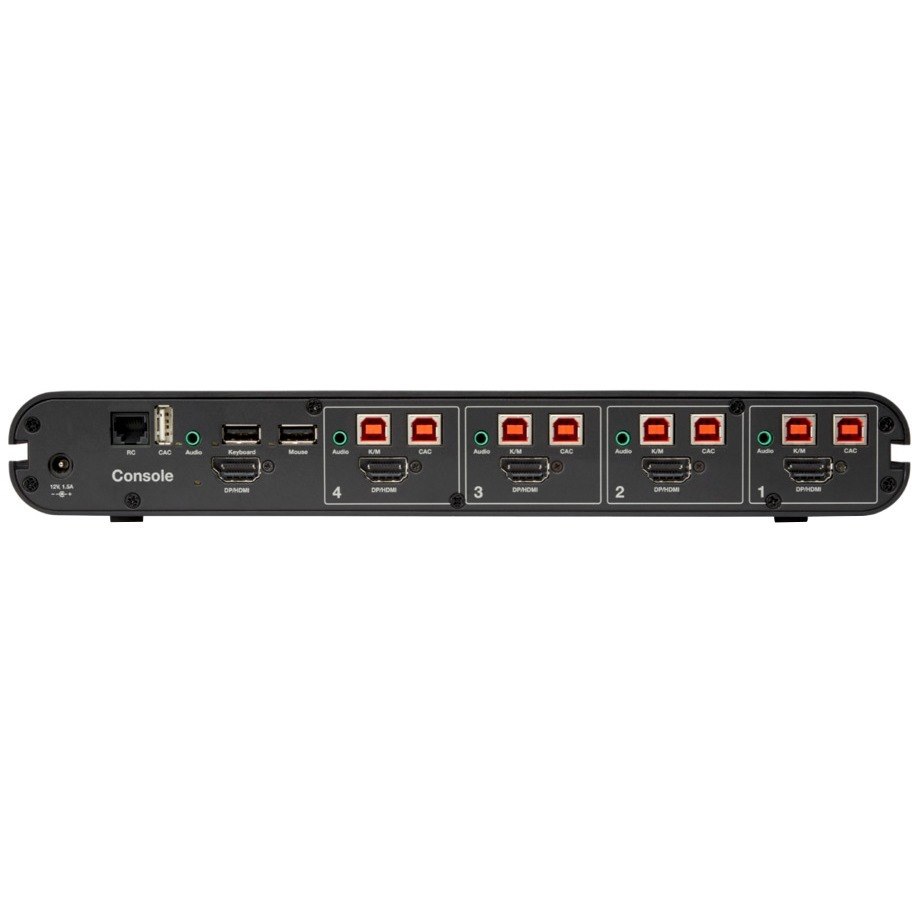 Belkin Universal 2nd Gen Secure KVM Switch, 4-Port Single Head w/ CAC