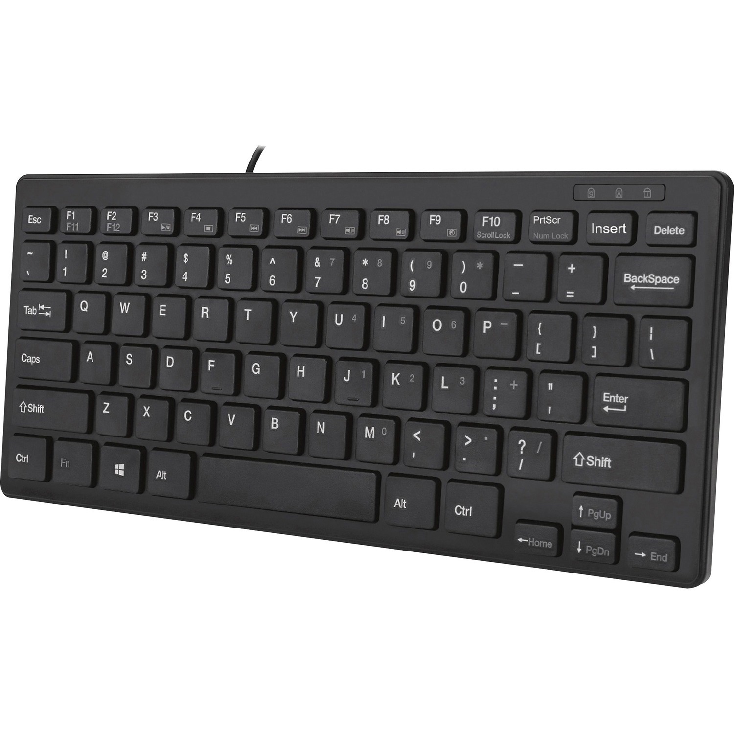 Adesso SlimTouch AKB-111UB Toetsenbord - Kabel Verbinding - USB Interface - Engels (US) - Zwart