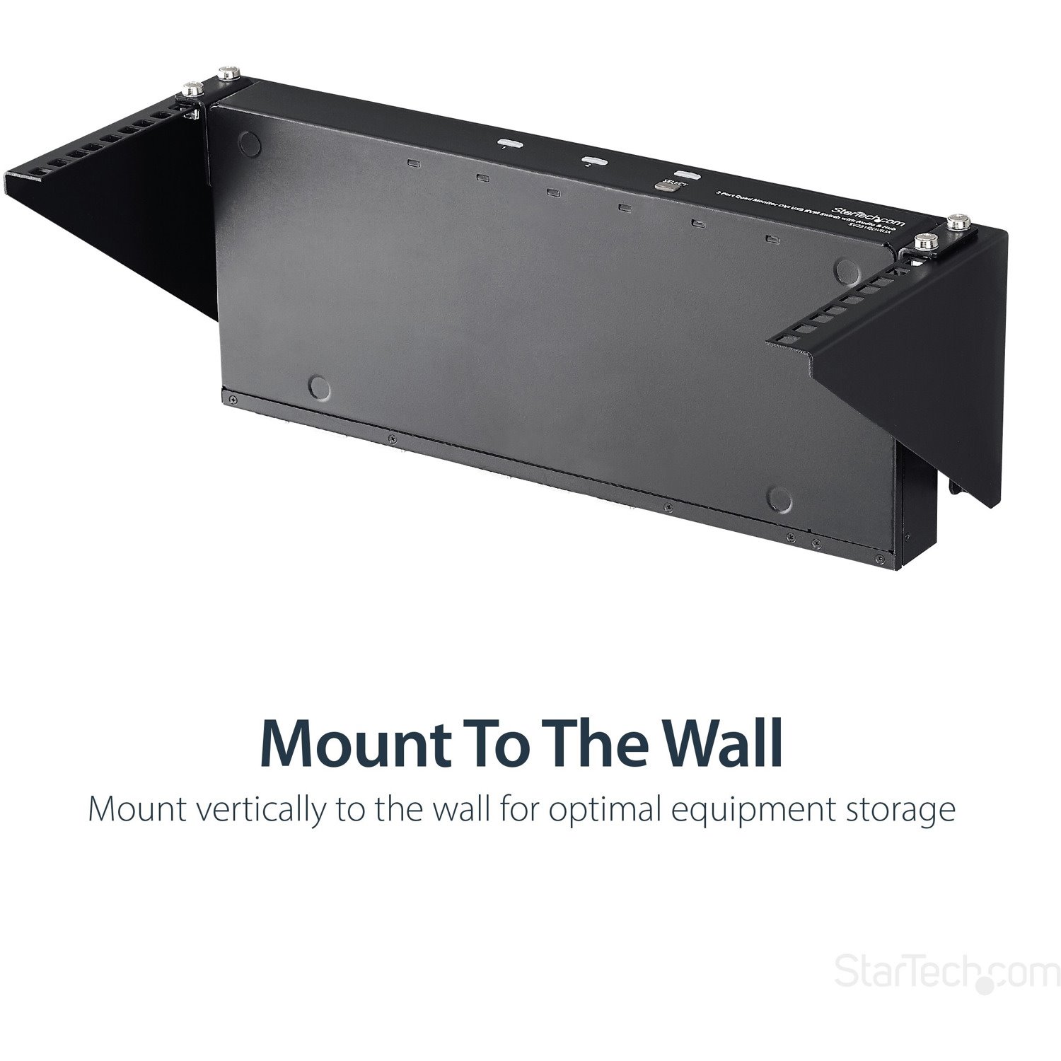 StarTech.com 4U Wall Mount Patch Panel Bracket - 19 inch Steel Vertical Mounting Bracket for Network and Data Equipment (RK419WALLV)