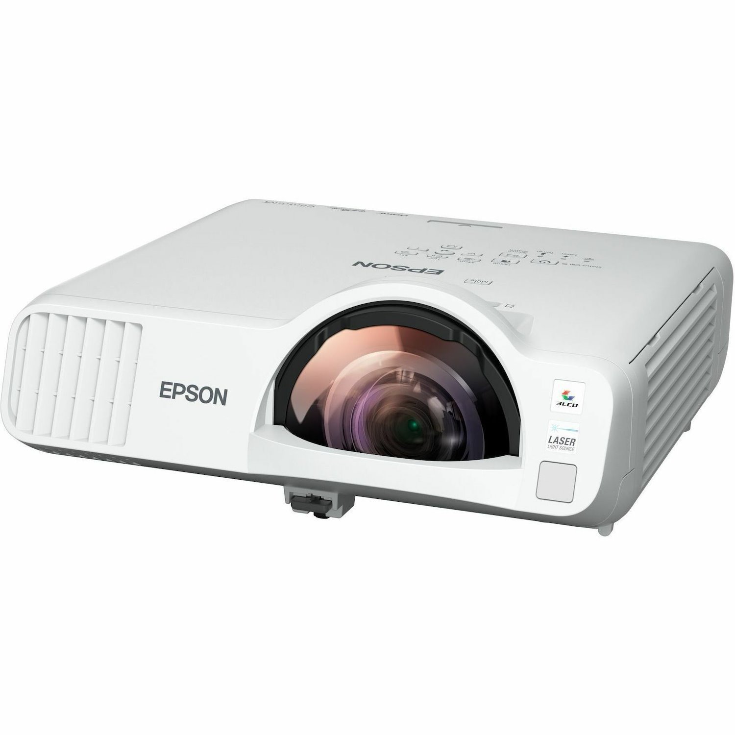 Epson EB-L210SW Short Throw 3LCD Projector - 16:10 - Wall Mountable, Ceiling Mountable, Portable, Tabletop - White