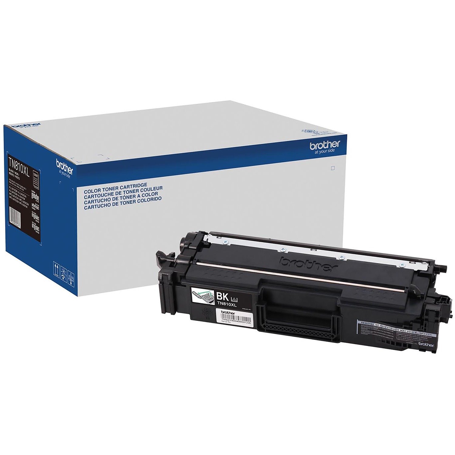 Brother TN810XLBK Original High Yield Laser Toner Cartridge - Black - 1 Each