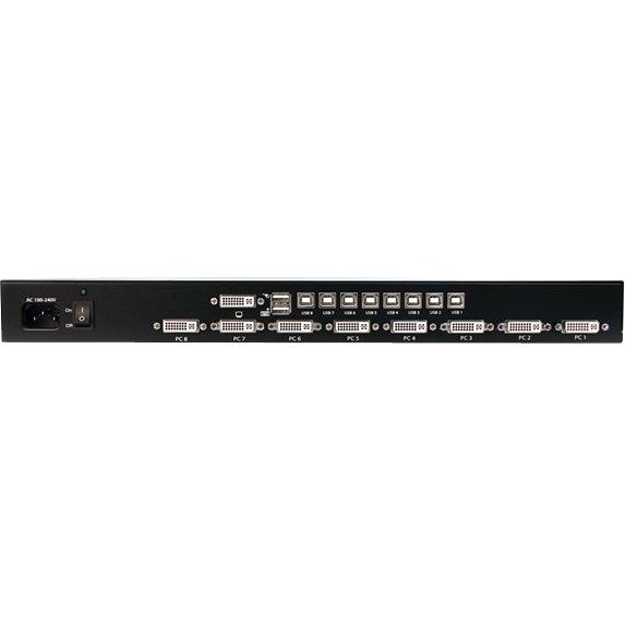 StarTech.com 8 Port 1U Rackmount DVI USB KVM Switch