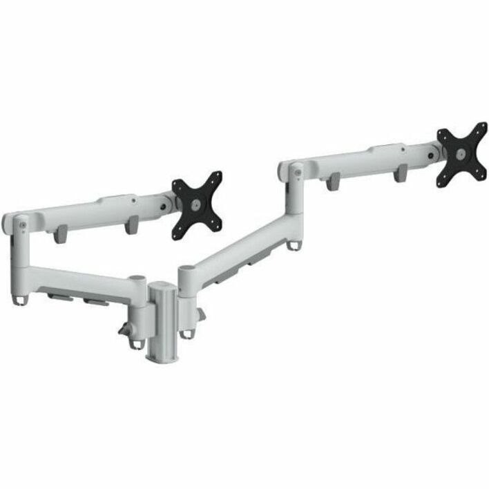 Atdec Mounting Arm for Monitor, Flat Panel Display, Curved Screen Display - Silver - Landscape/Portrait