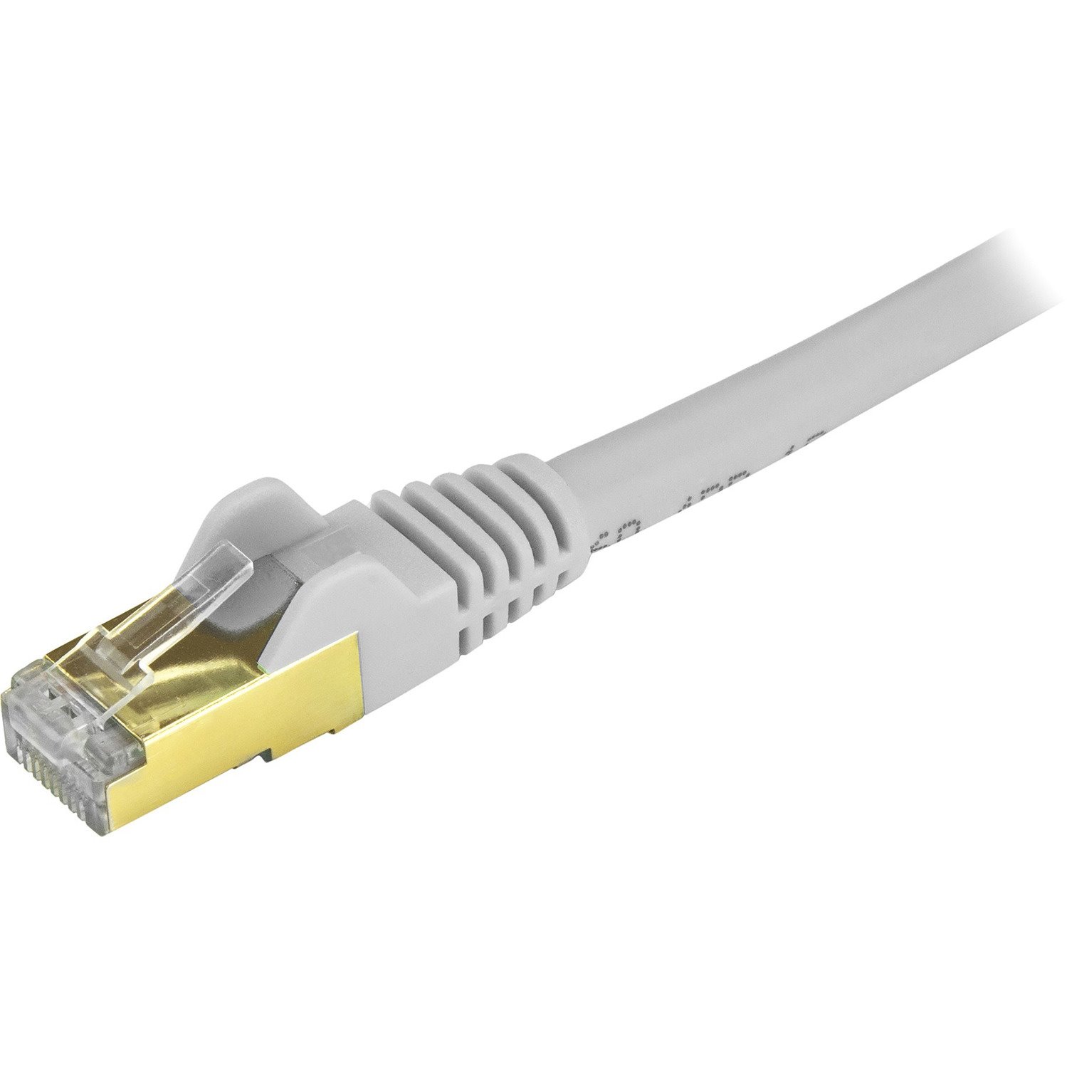 StarTech.com 10ft CAT6a Ethernet Cable - 10 Gigabit Category 6a Shielded Snagless 100W PoE Patch Cord - 10GbE Gray UL Certified Wiring/TIA