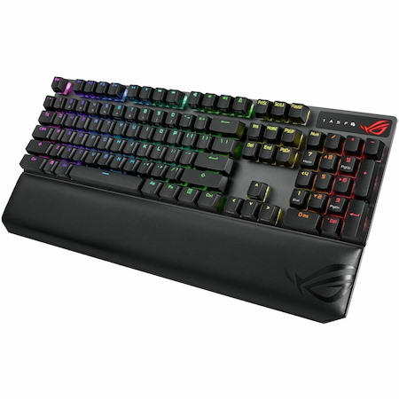 Asus ROG Strix Scope NX Wireless Deluxe Gaming Keyboard - Wired/Wireless Connectivity - USB 2.0 Interface - RGB LED