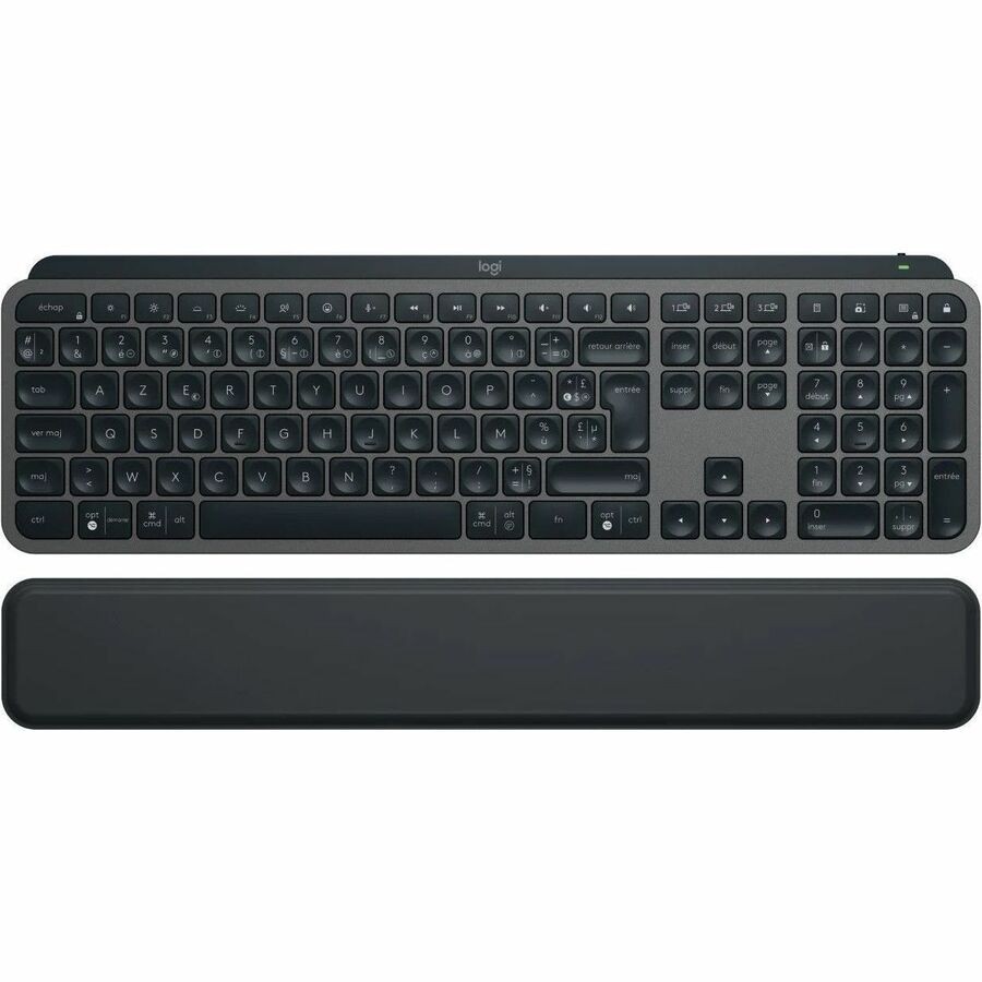 Logitech MX Keys S Toetsenbord - Compact - Draadloos Verbinding - USB Interface - Frans - AZERTY indeling - Grafiet