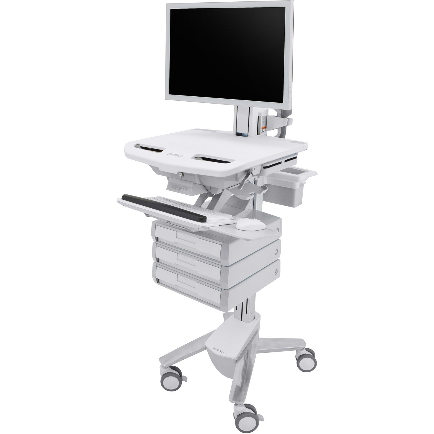 Ergotron StyleView Cart with HD Pivot, 3 Drawers (1x3)