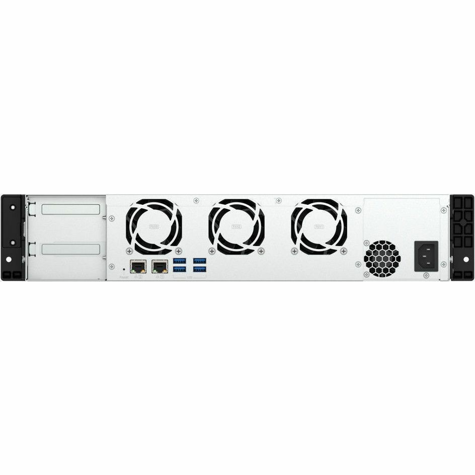 QNAP TS-855eU-8G, 2U short-depth rackmount NAS with 8-core computing power, Intel ® Atom® C5125 8-core processor, 2.8GHz, 8 GB SODIMM DDR4 (1x 8 GB), 2 Yrs WT