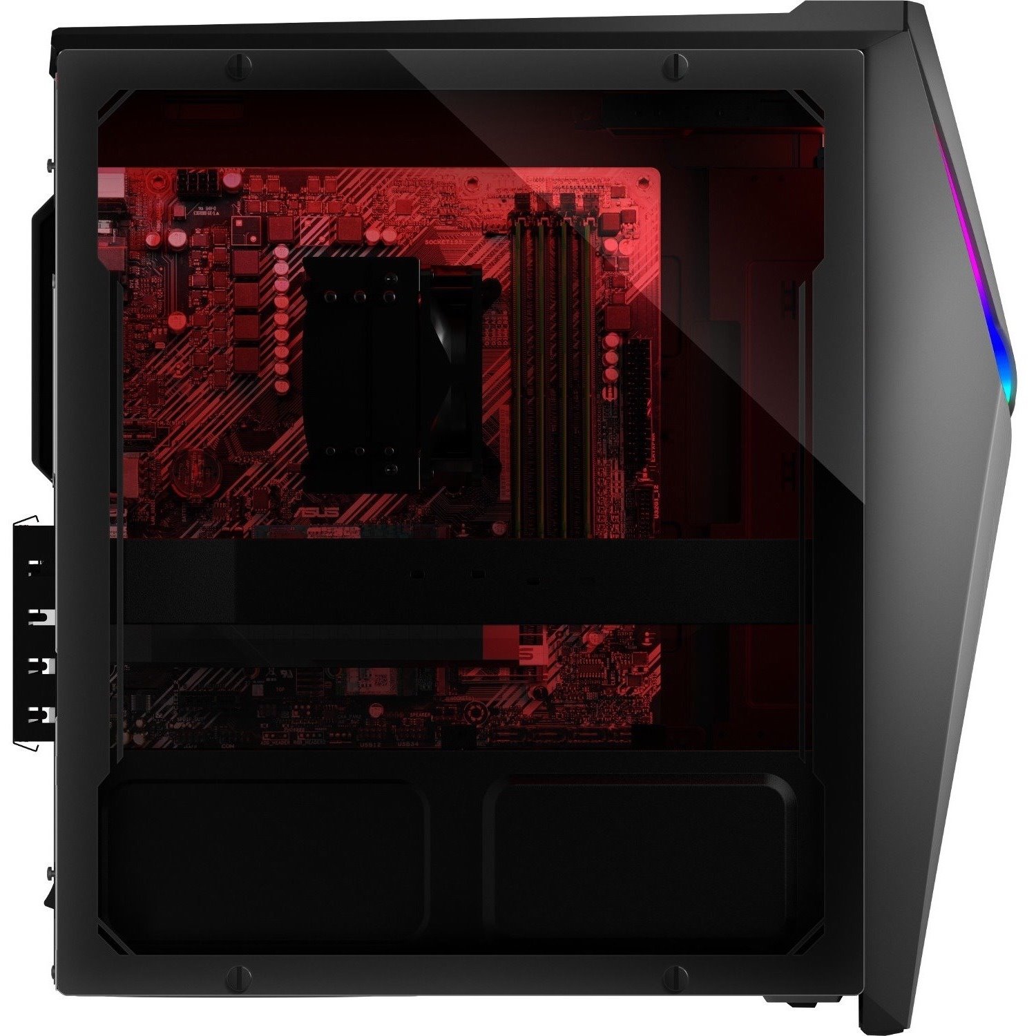 Asus ROG Strix G10DK G10DK-NB766 Gaming Desktop Computer - AMD Ryzen 7 5800X - 16 GB - 1 TB HDD - 512 GB SSD - Mid-tower - Gray